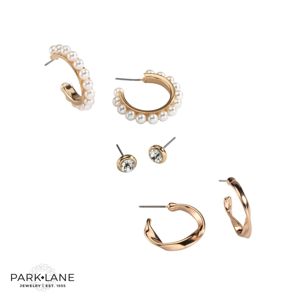 NWT Wren Set of 3 Earrings Stud and Hoops